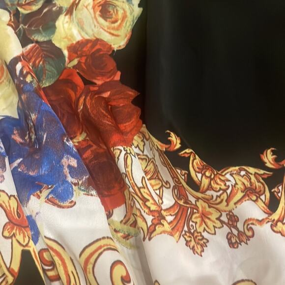 Blue Sand Italian Floral Paisley Sleeveless Blouse - L - Picture 5 of 7